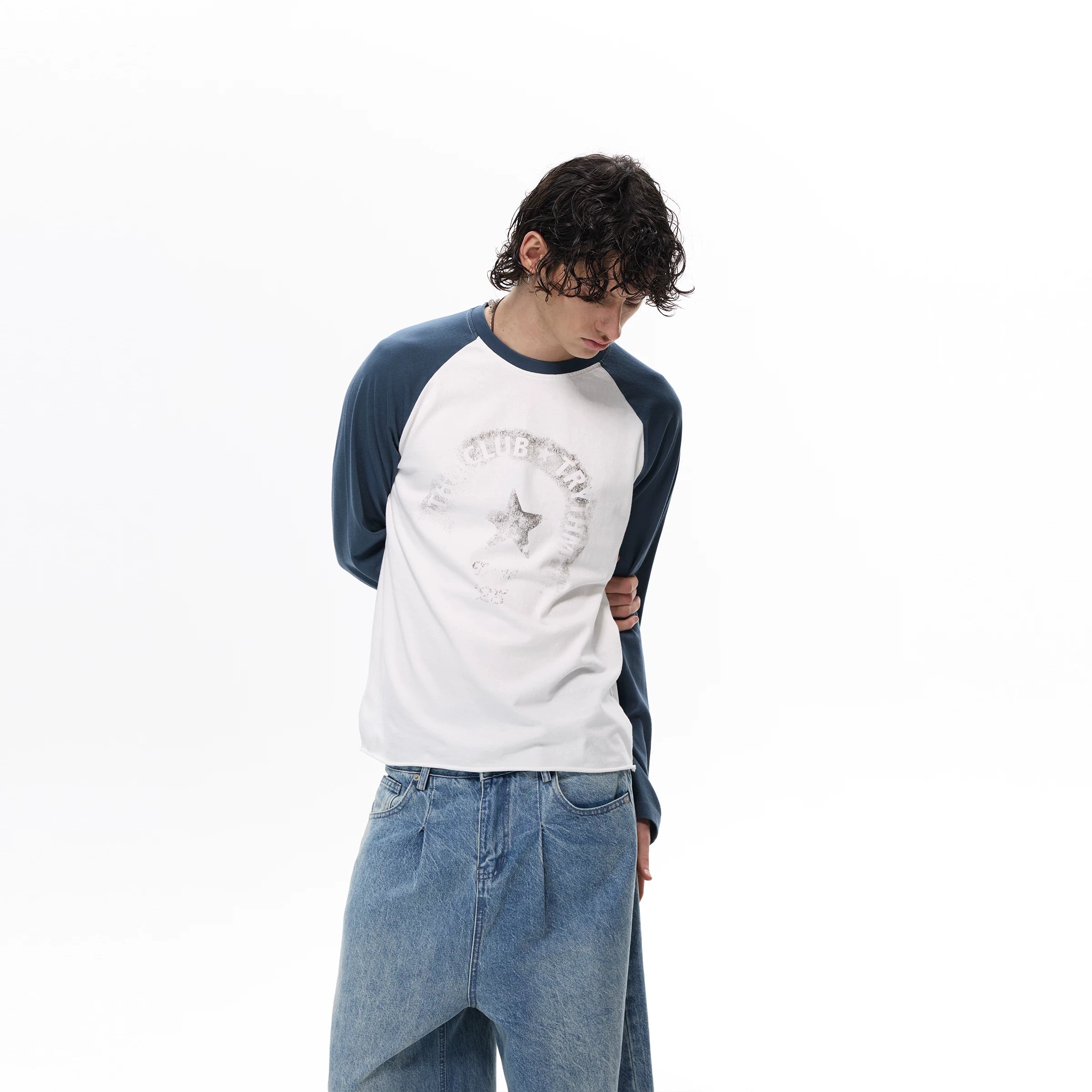 Faded Club Star Raglan Tee