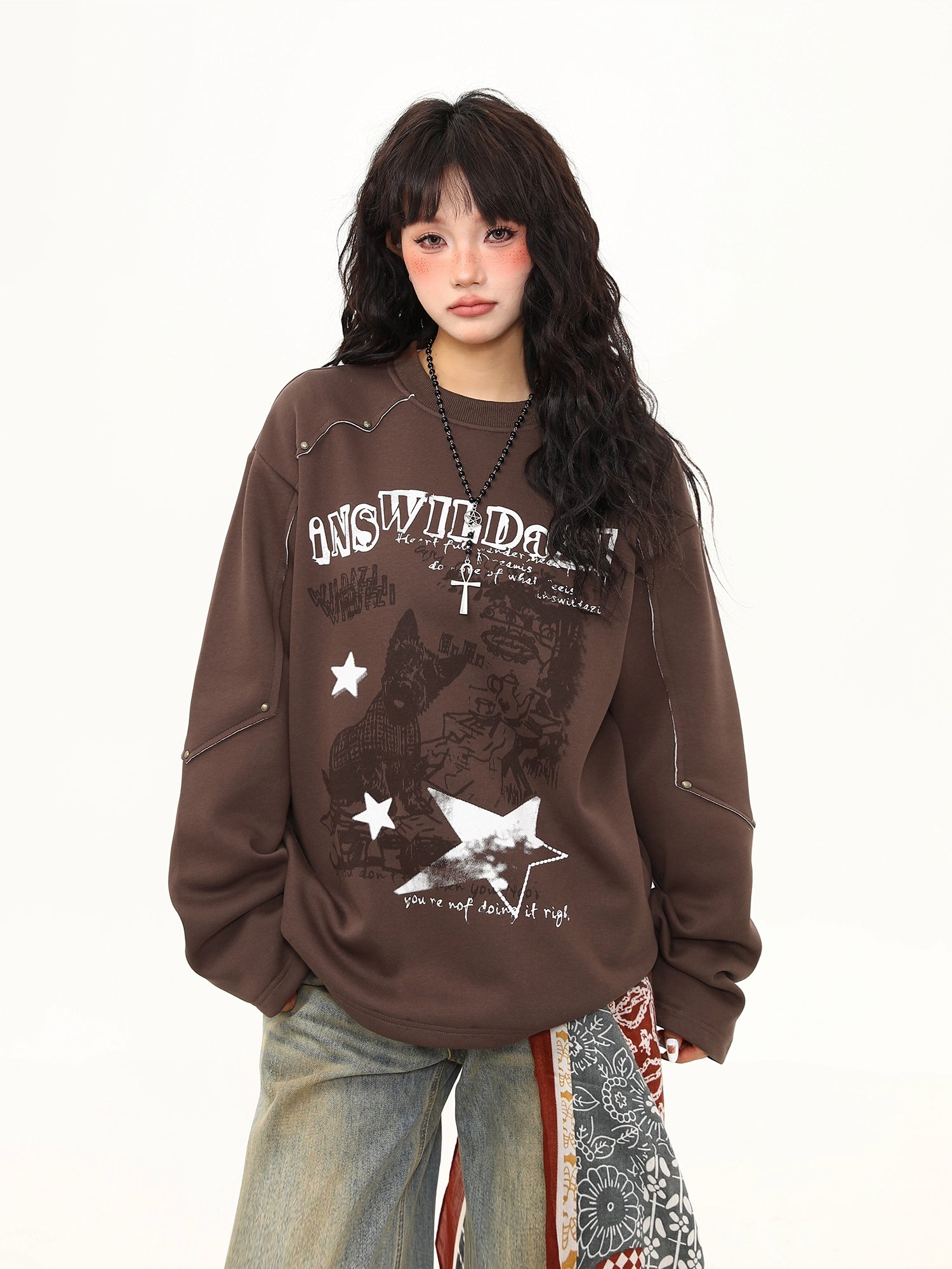 Rust Rebel Graphic Sweatshirt