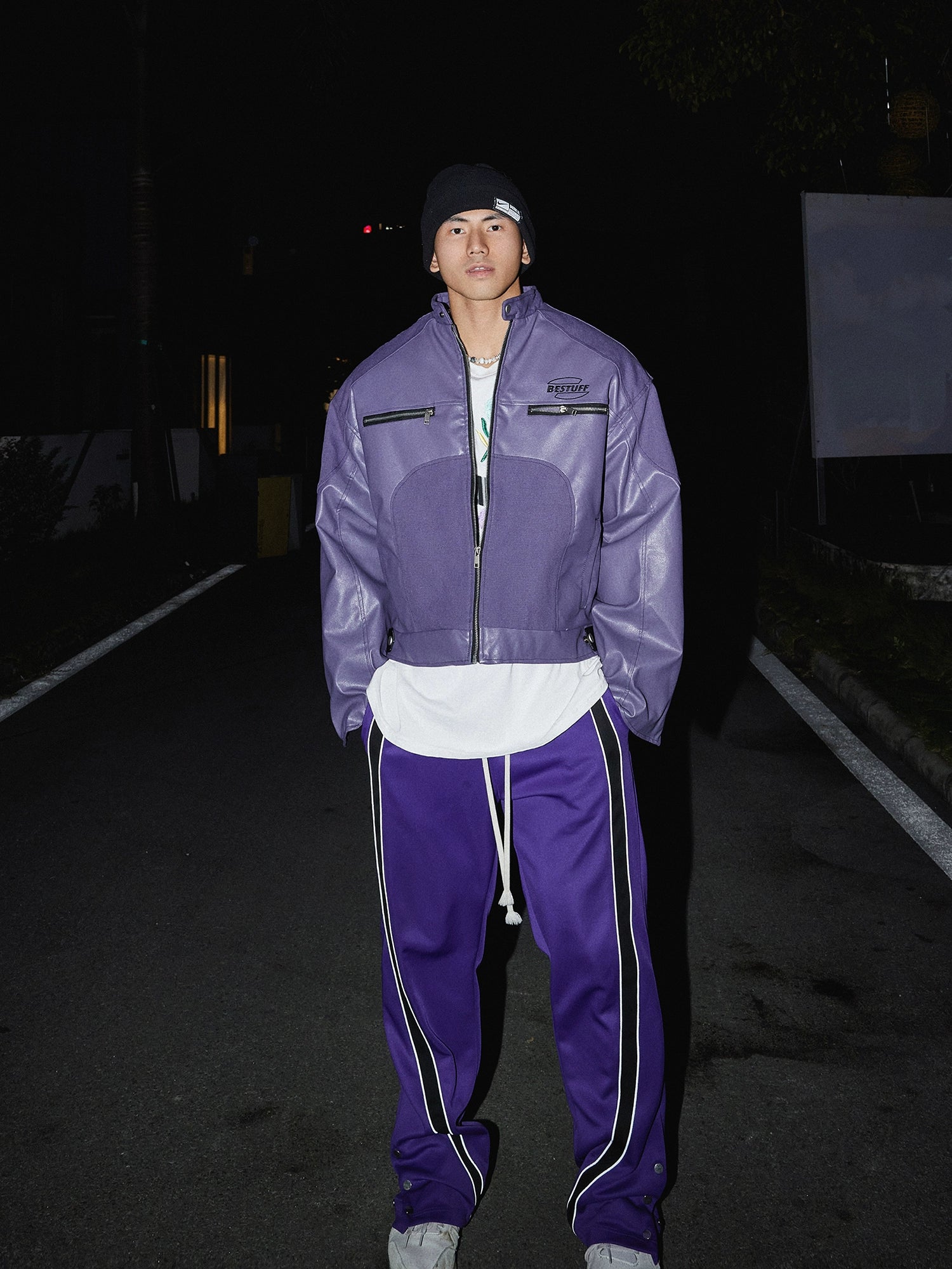 Racing Winter Collar Zipper Jacket