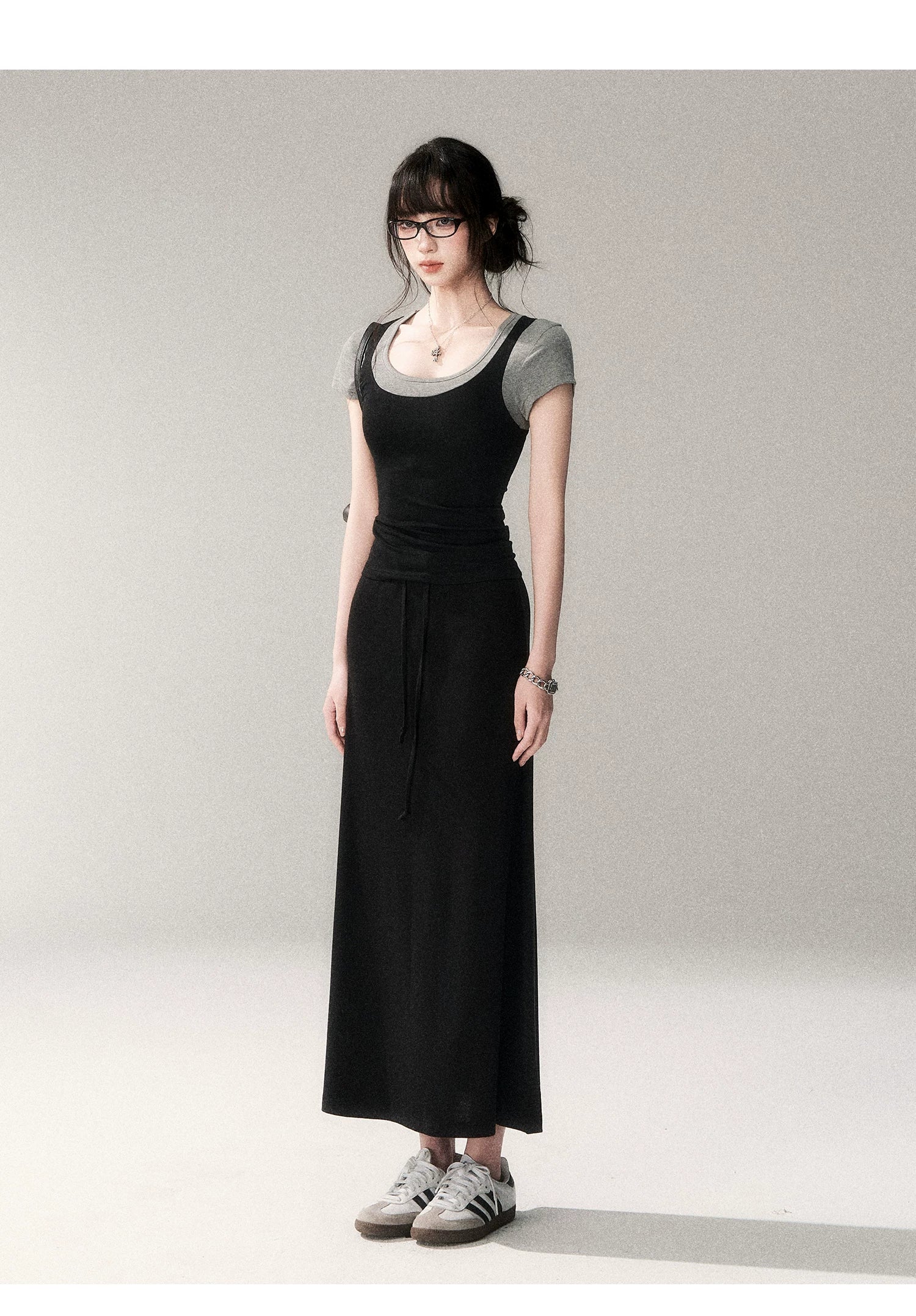 Scholar Layered Scoop‑Neck Top