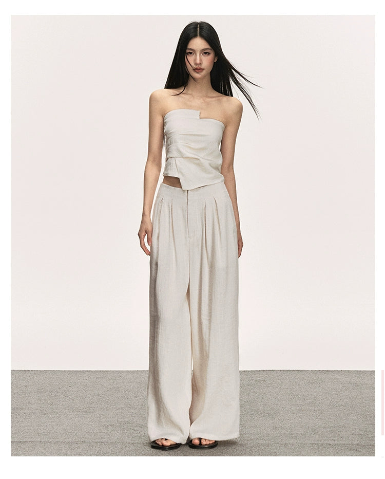 Tencel Linen French Summer Two-Piece Set