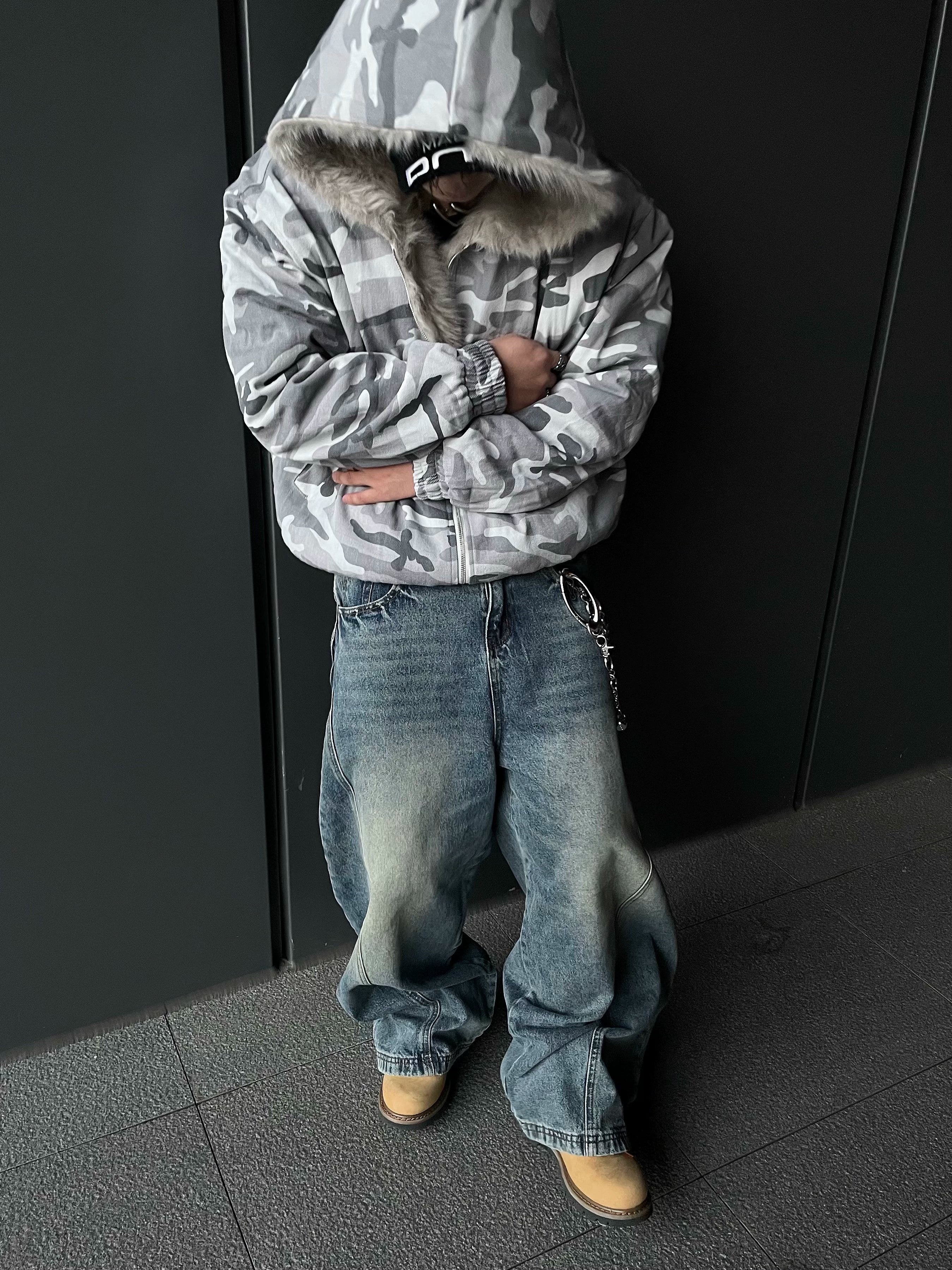 Fade Blast Wide Leg Jeans