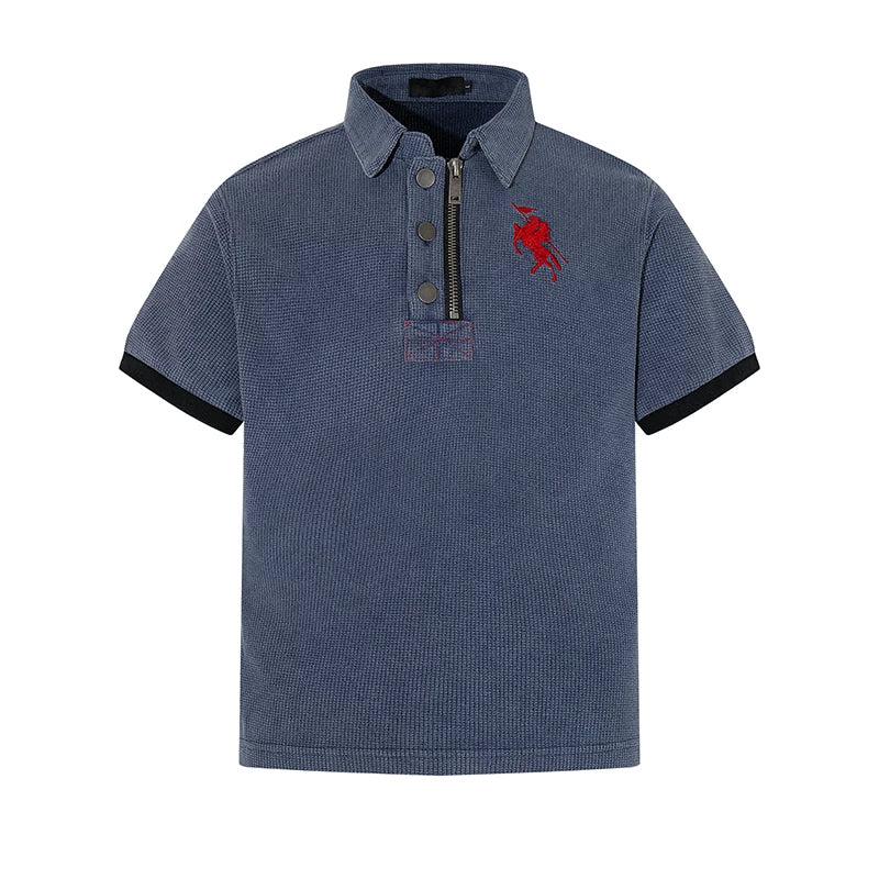 Rider Zip-Placket Polo