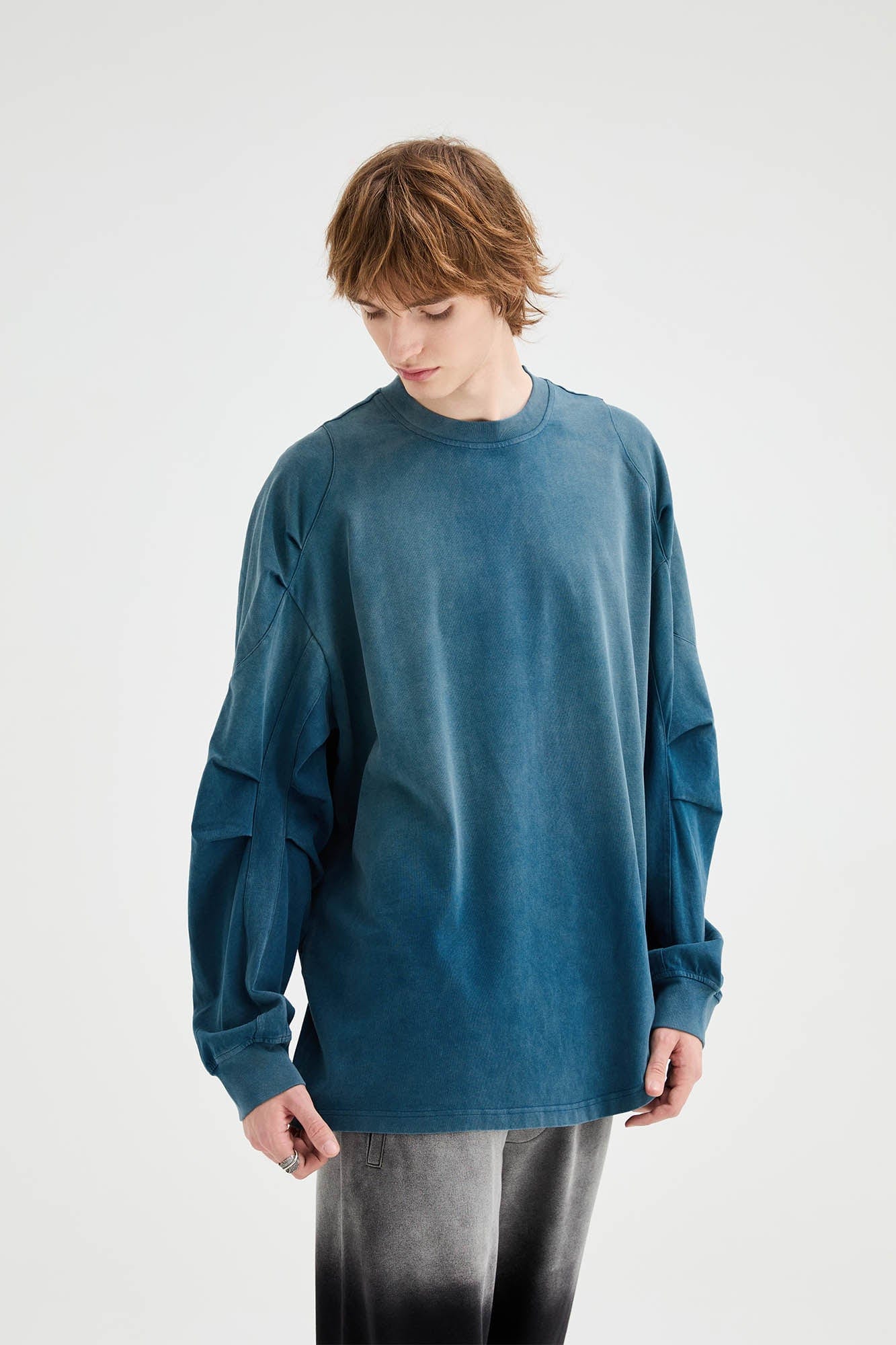 Sweat-shirt de dégradé de lavage vintage