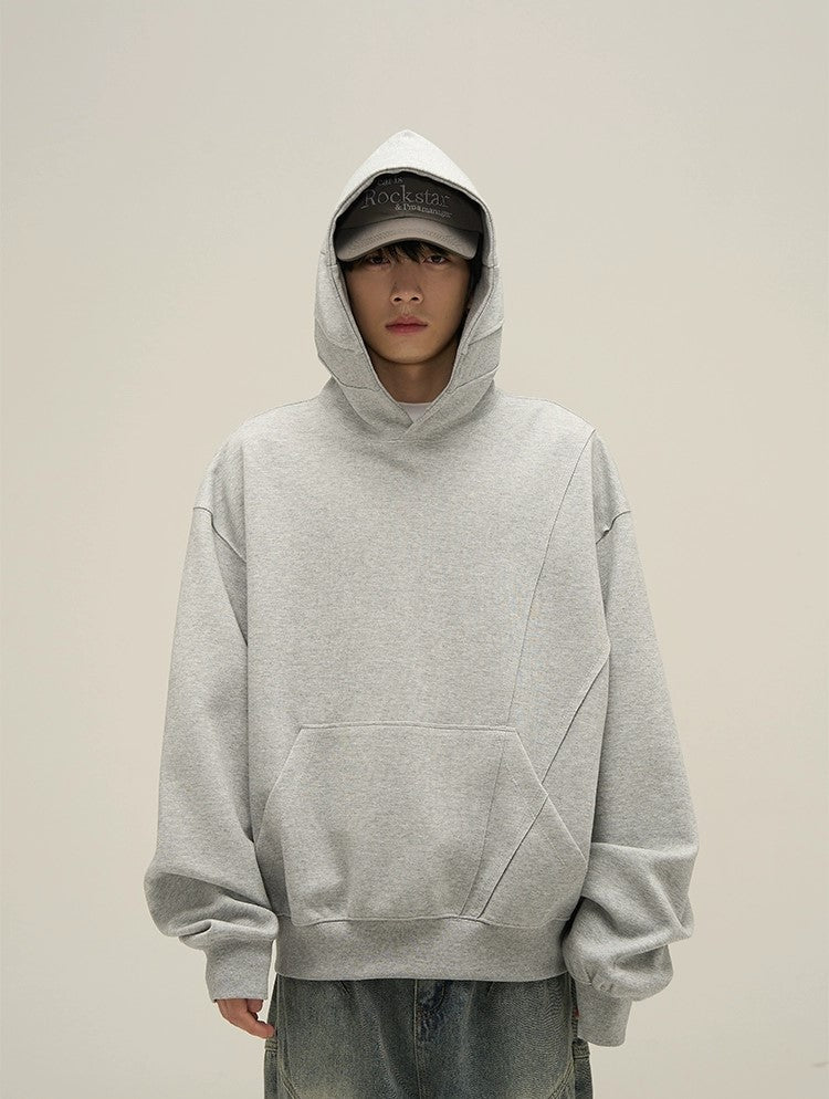 Edgy Chic Oversized Deconstructed Hoodie - chiclara