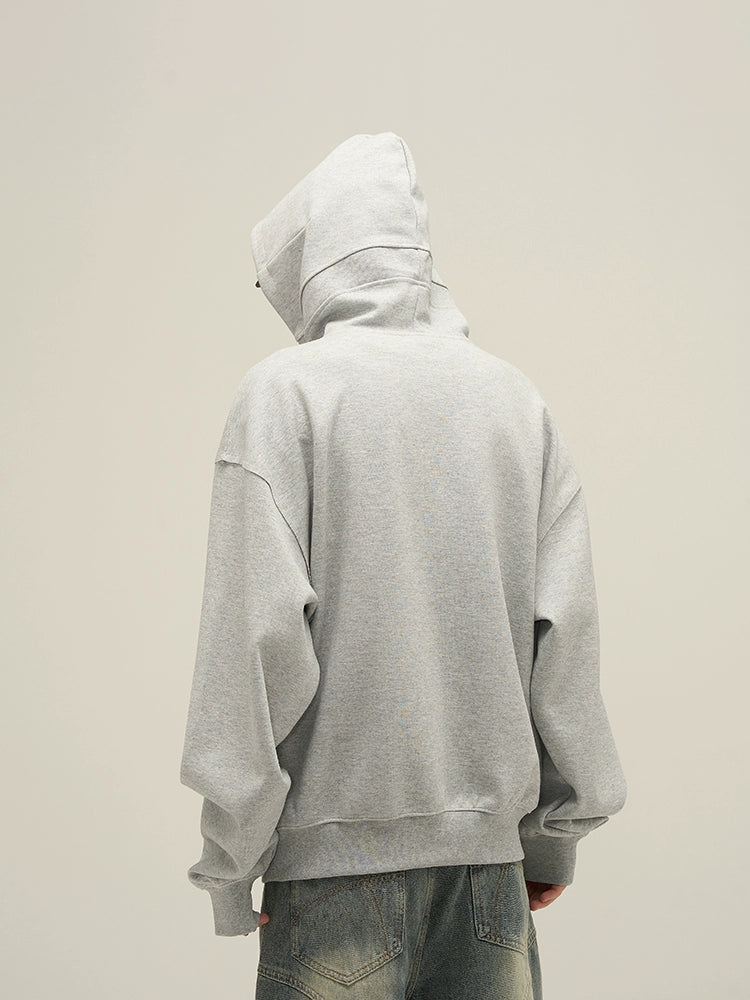 Edgy Chic Oversized Deconstructed Hoodie - chiclara
