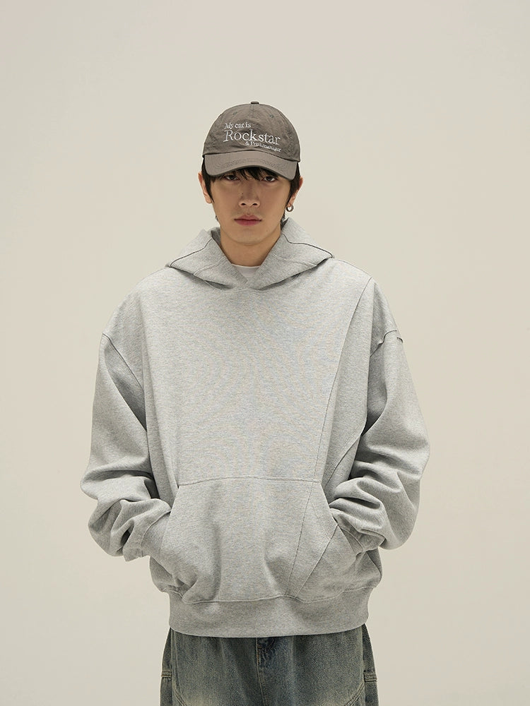 Edgy Chic Oversized Deconstructed Hoodie - chiclara