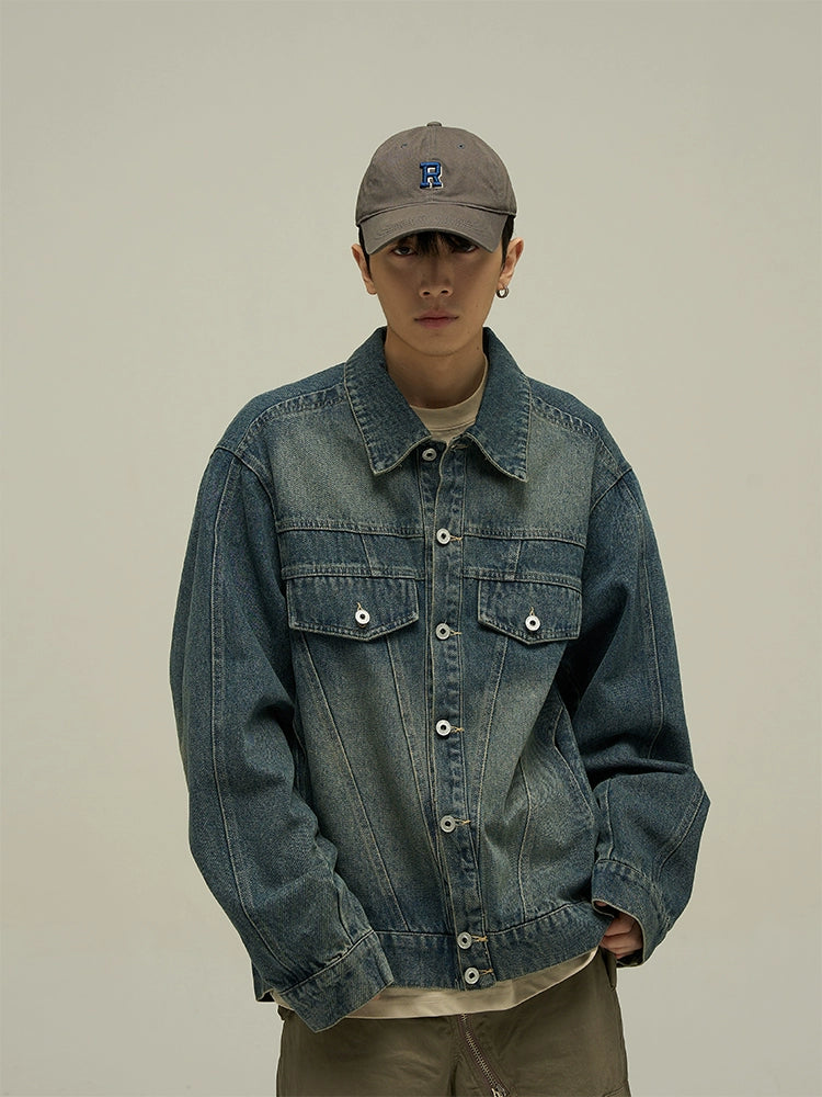 Classic Cool Oversized Denim Jacket - chiclara
