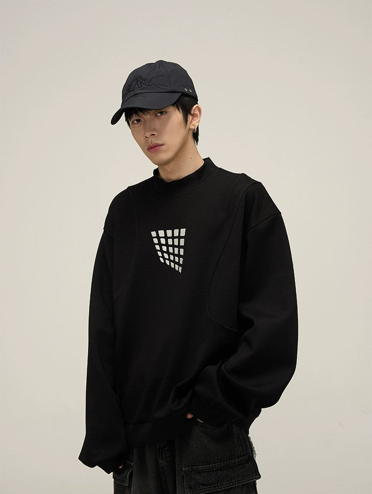 Artistic Flair Oversized Embroidery Sweatshirt - chiclara