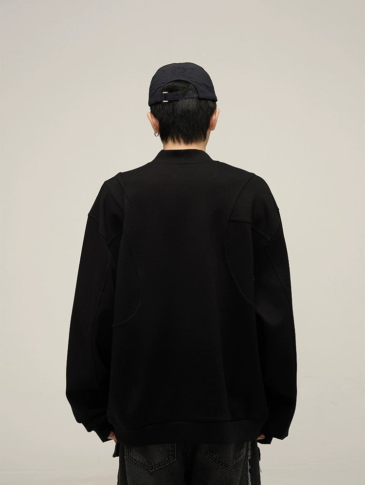 Artistic Flair Oversized Embroidery Sweatshirt - chiclara