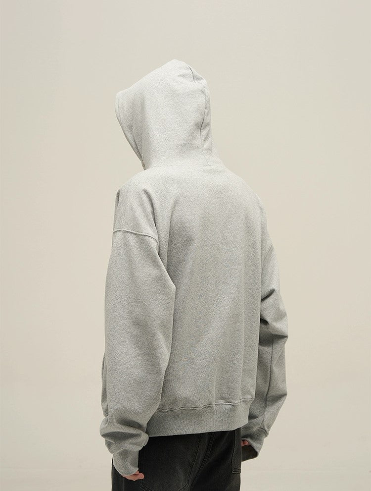 Sleek Comfort Oversized High-Neck Hoodie Jacket - chiclara