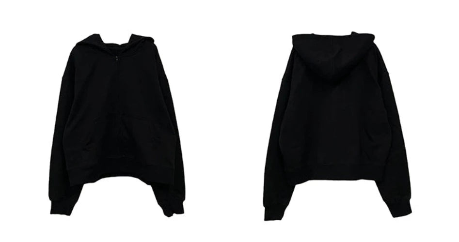 Ultimate Ease Oversized Zipper Hoodie - chiclara