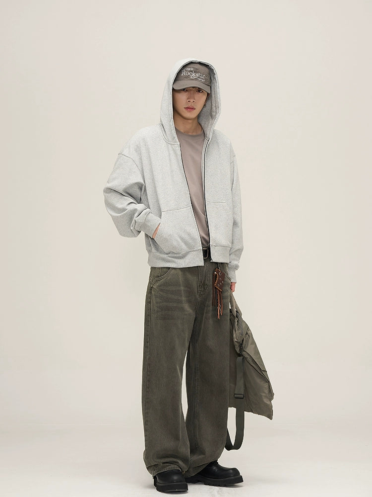 Ultimate Ease Oversized Zipper Hoodie - chiclara