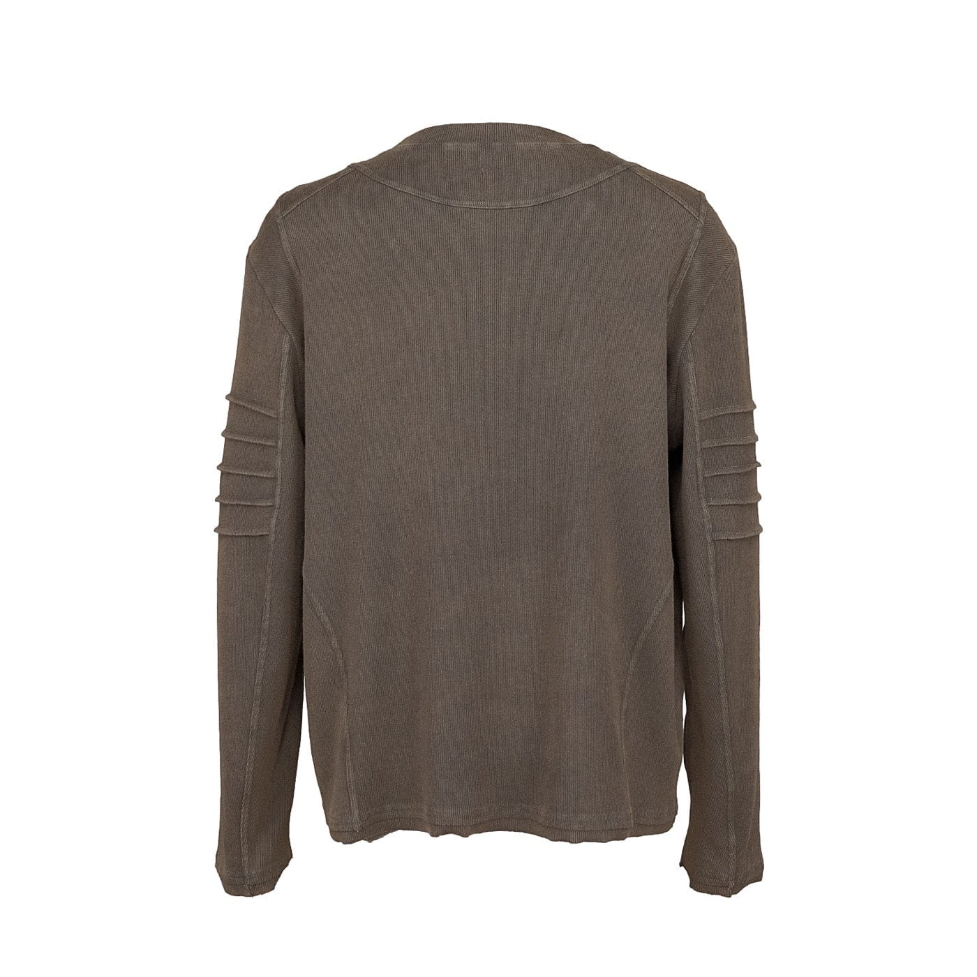 Sudadera con manga atada marrón