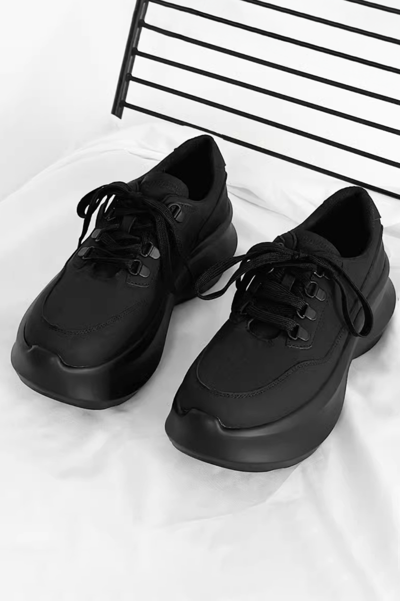 Platform Lace-Up Sneakers
