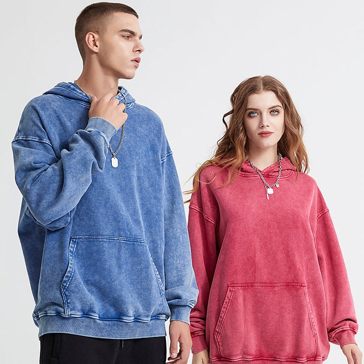 Ausgewaschener übergroßer Hoodie