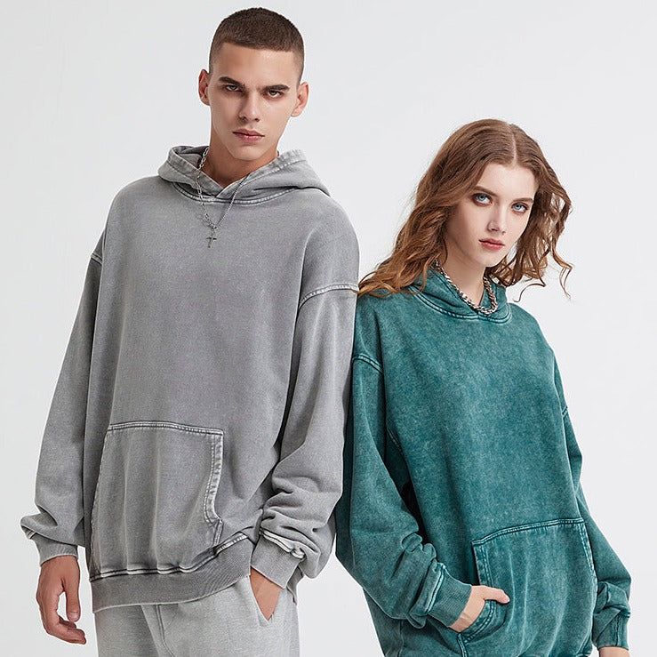 Ausgewaschener übergroßer Hoodie