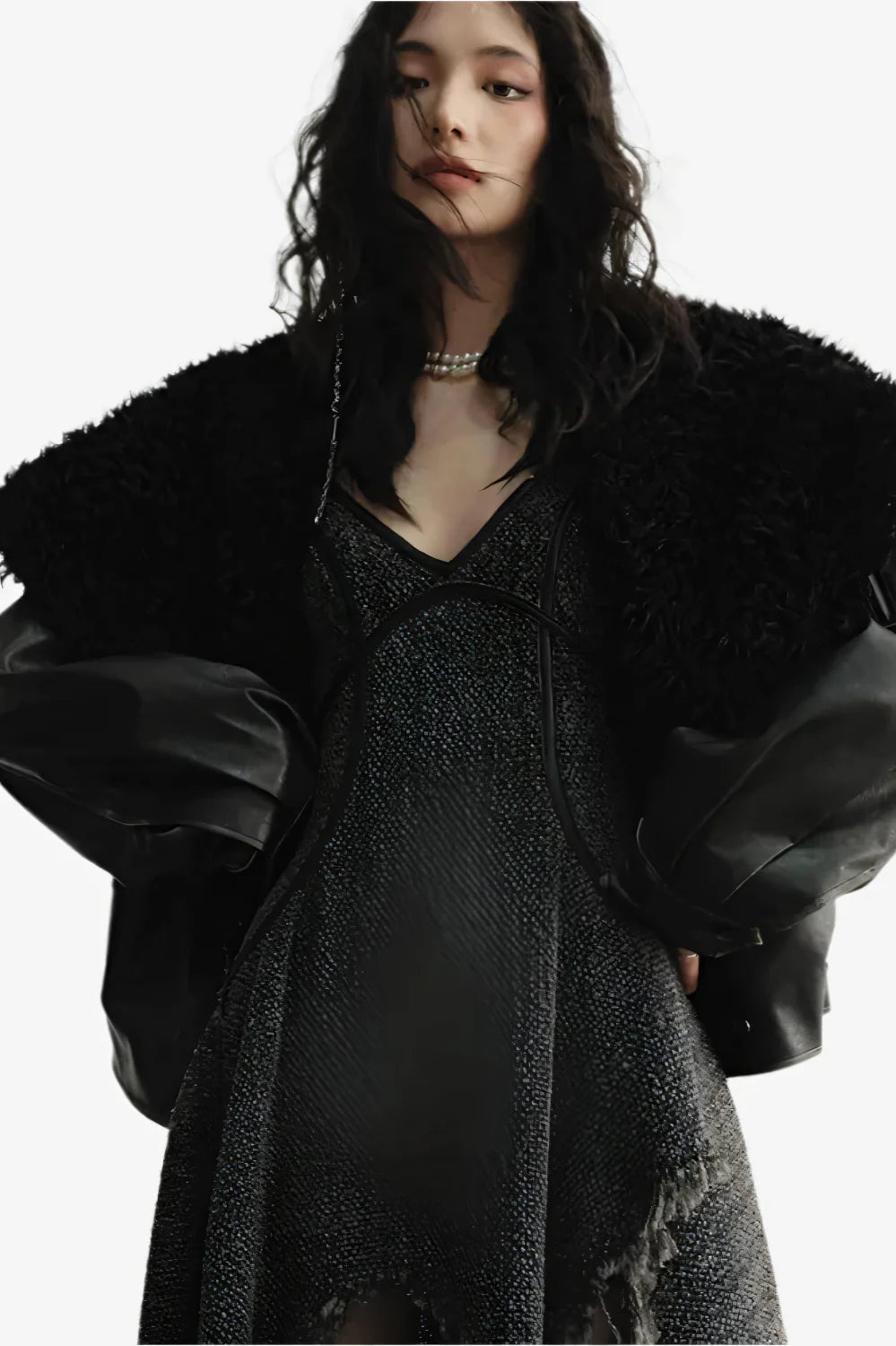 Oversized Faux Fur Aviator Jacket
