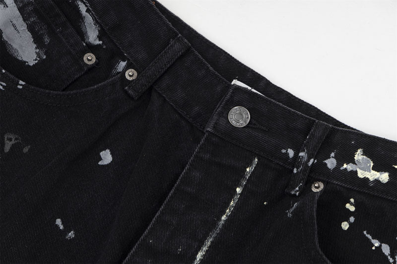 Graffiti-Kunstweit-Bein-Jeans