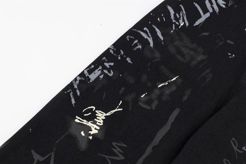 Graffiti-Kunstweit-Bein-Jeans