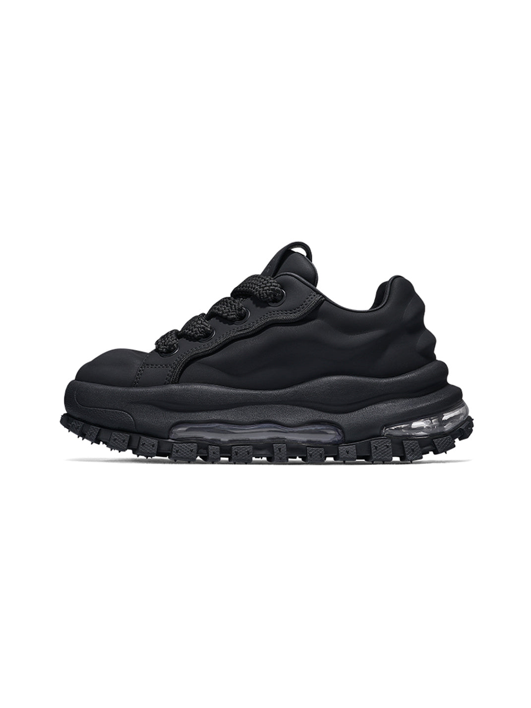 Black Water-Walk Chunky Sneakers