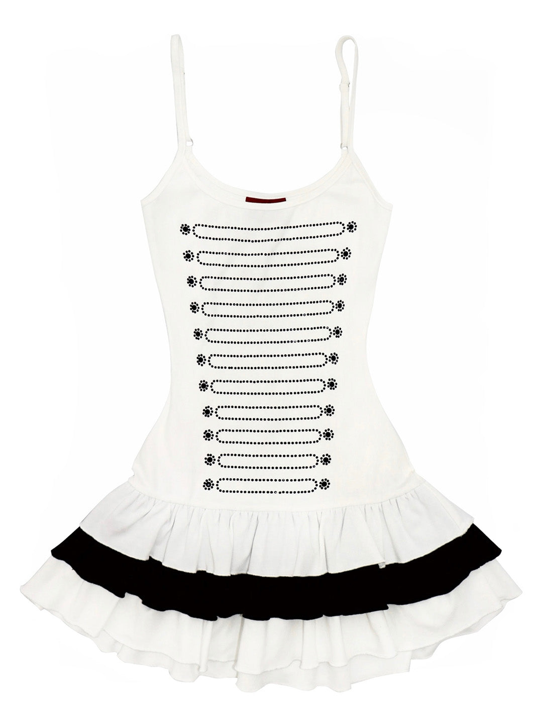 Rhinestone Tiered Cake Midi Dress