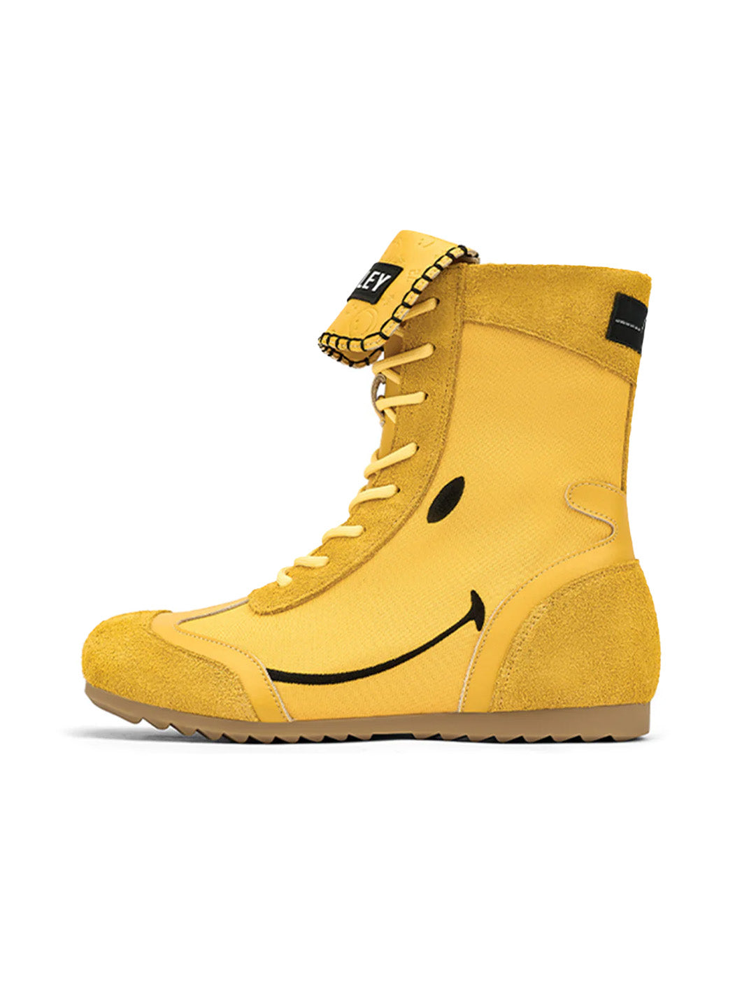 Yellow Chunky Boxing Mid Boots
