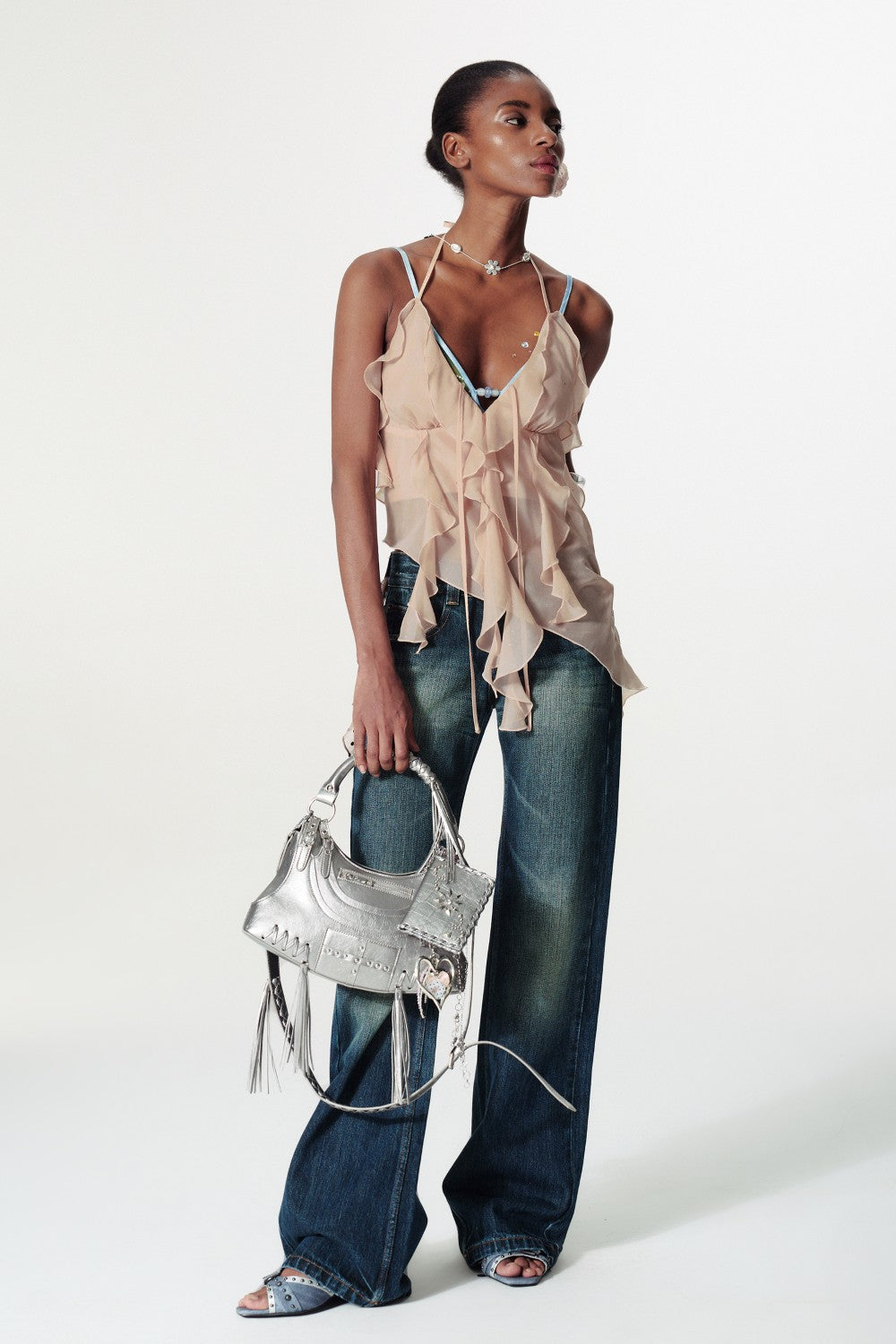 Cascading Ruffle Cami Top