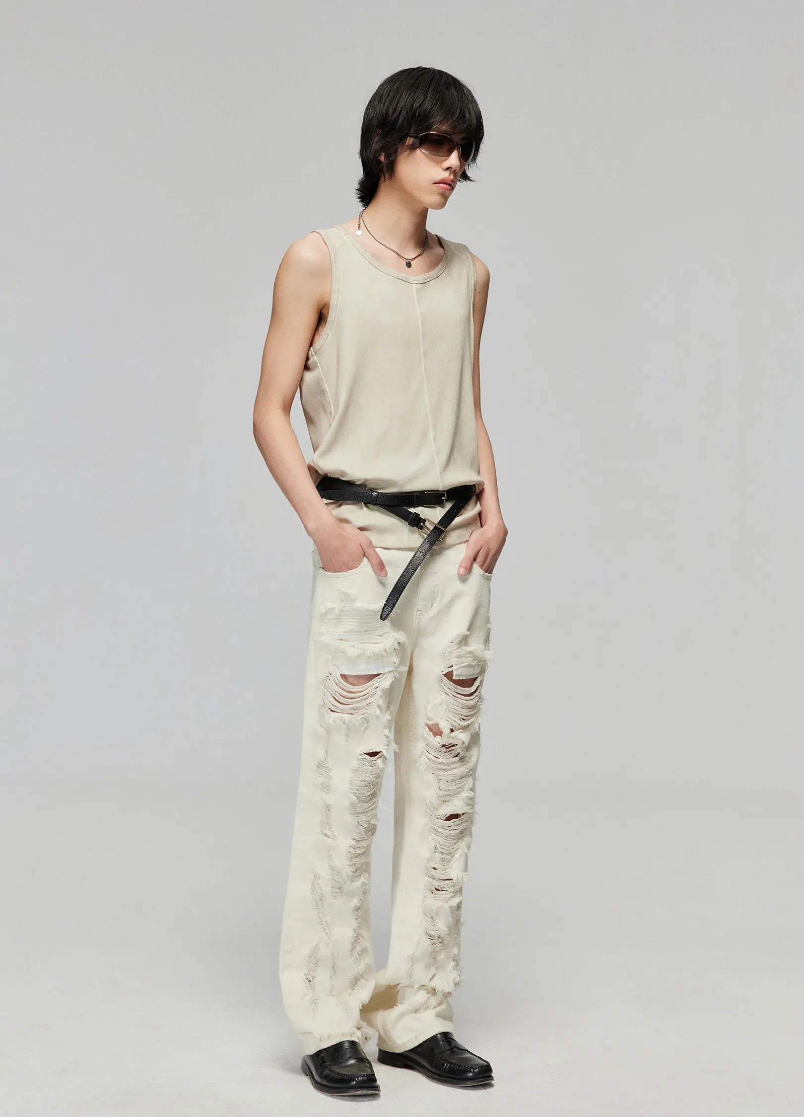 Double Strap Leather Belt