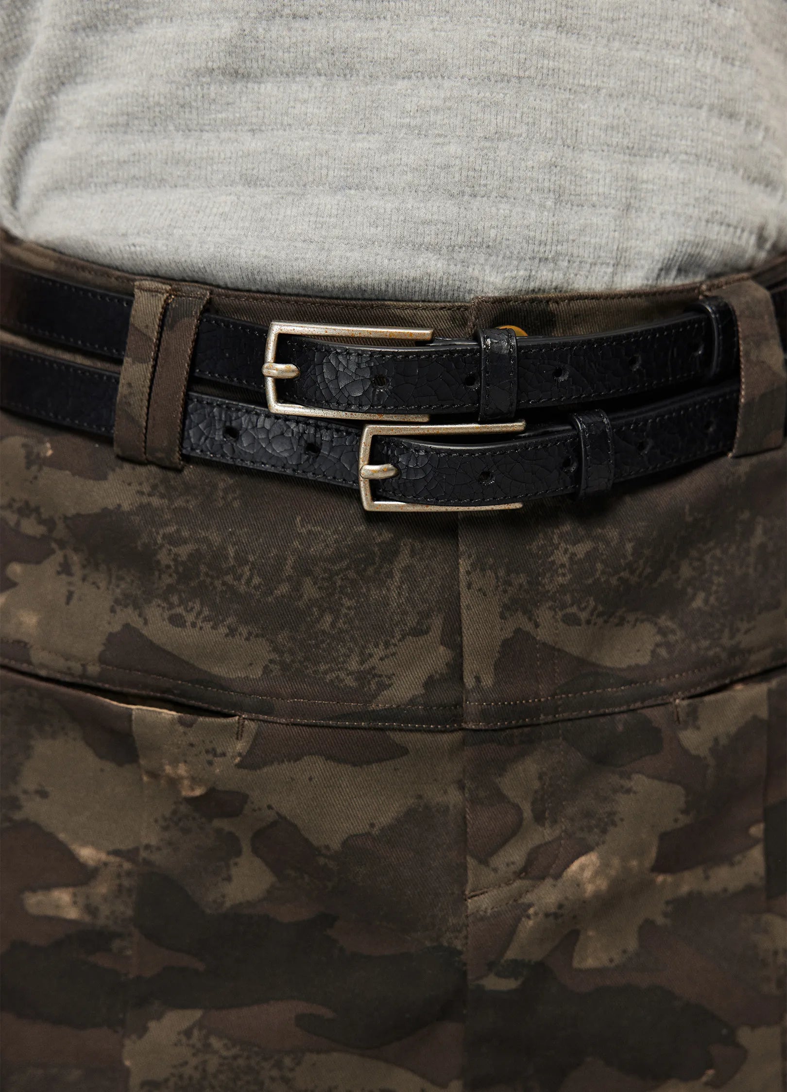 Double Strap Leather Belt