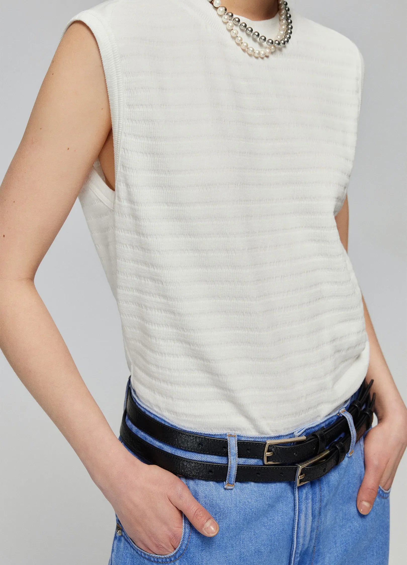 Double Strap Leather Belt