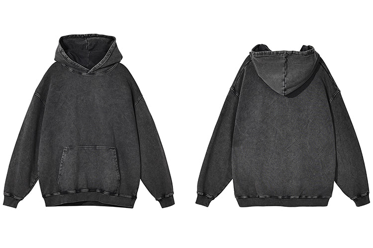 Ausgewaschener übergroßer Hoodie