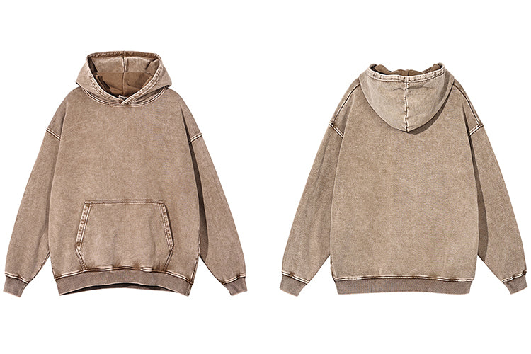 Ausgewaschener übergroßer Hoodie