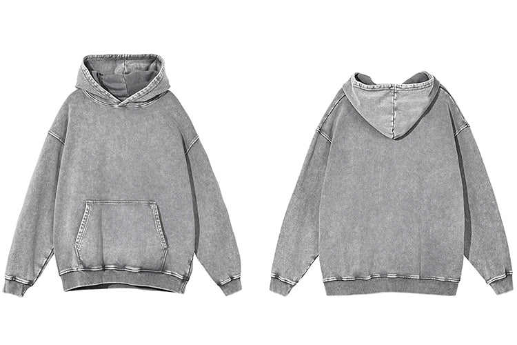 Ausgewaschener übergroßer Hoodie