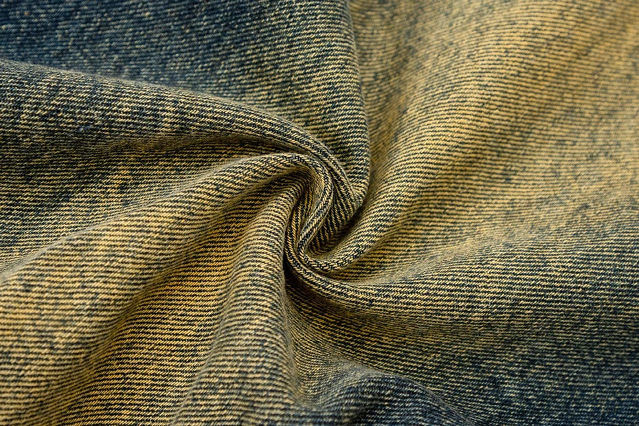 Jeans de mezclilla de corte recto de ácido arquitectónico