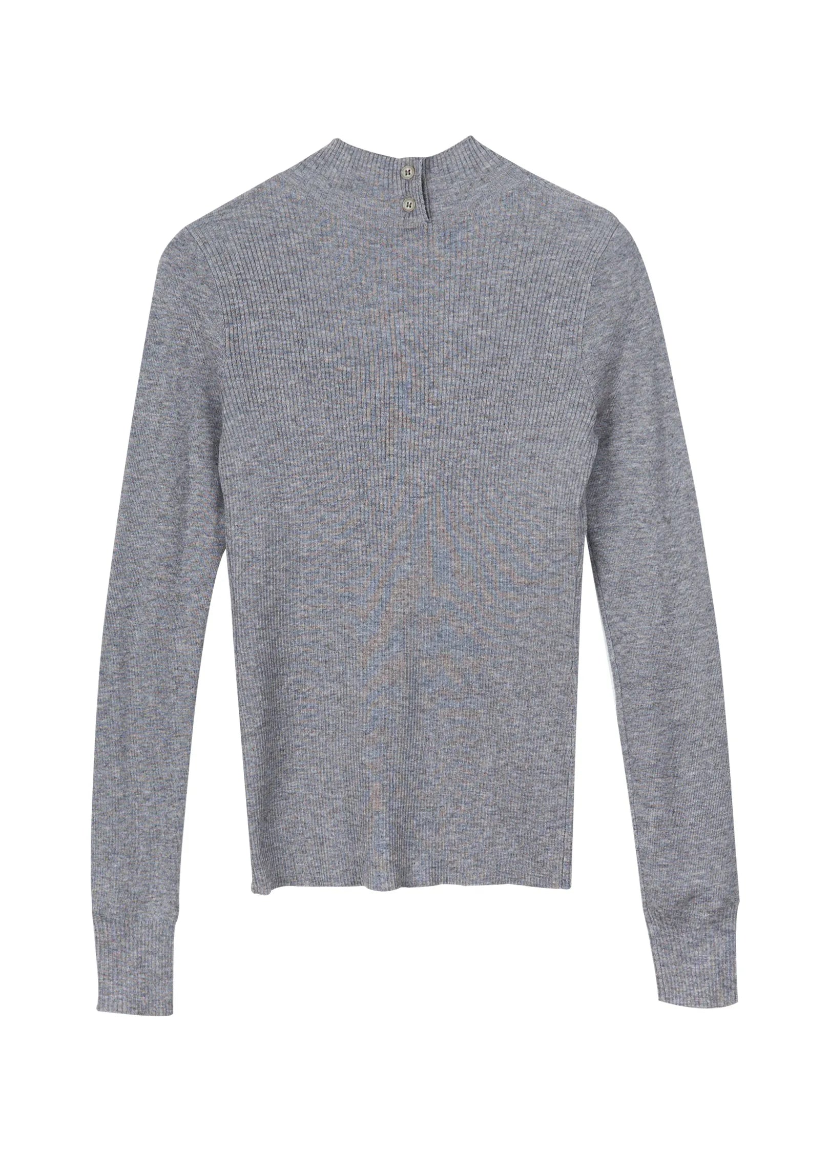 슬림 리브 버튼 카디건