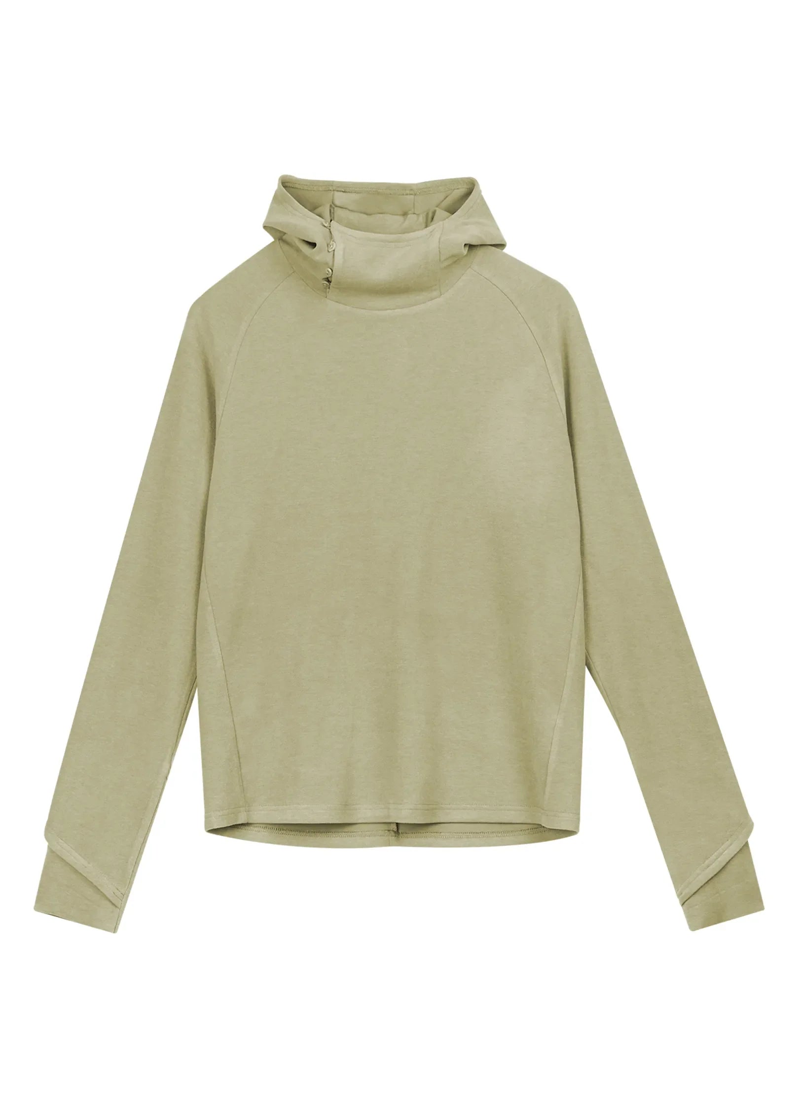 Classic Slit Collar Cotton Sweater