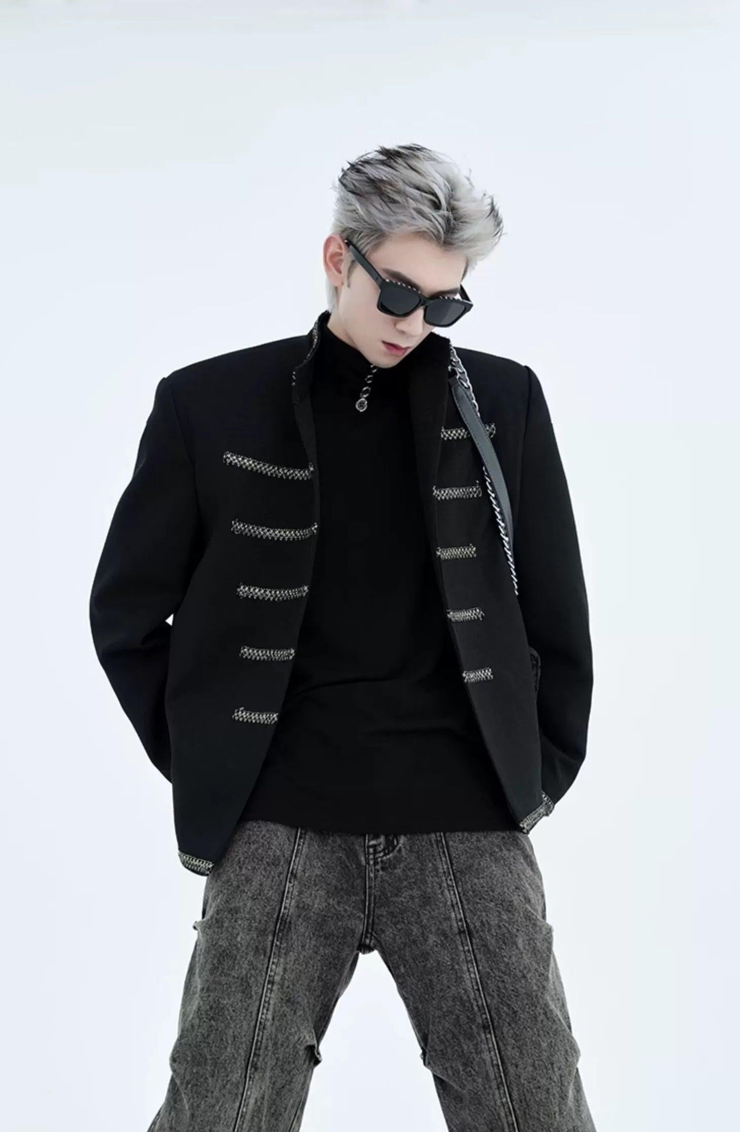 Military Chain Trim Jacket