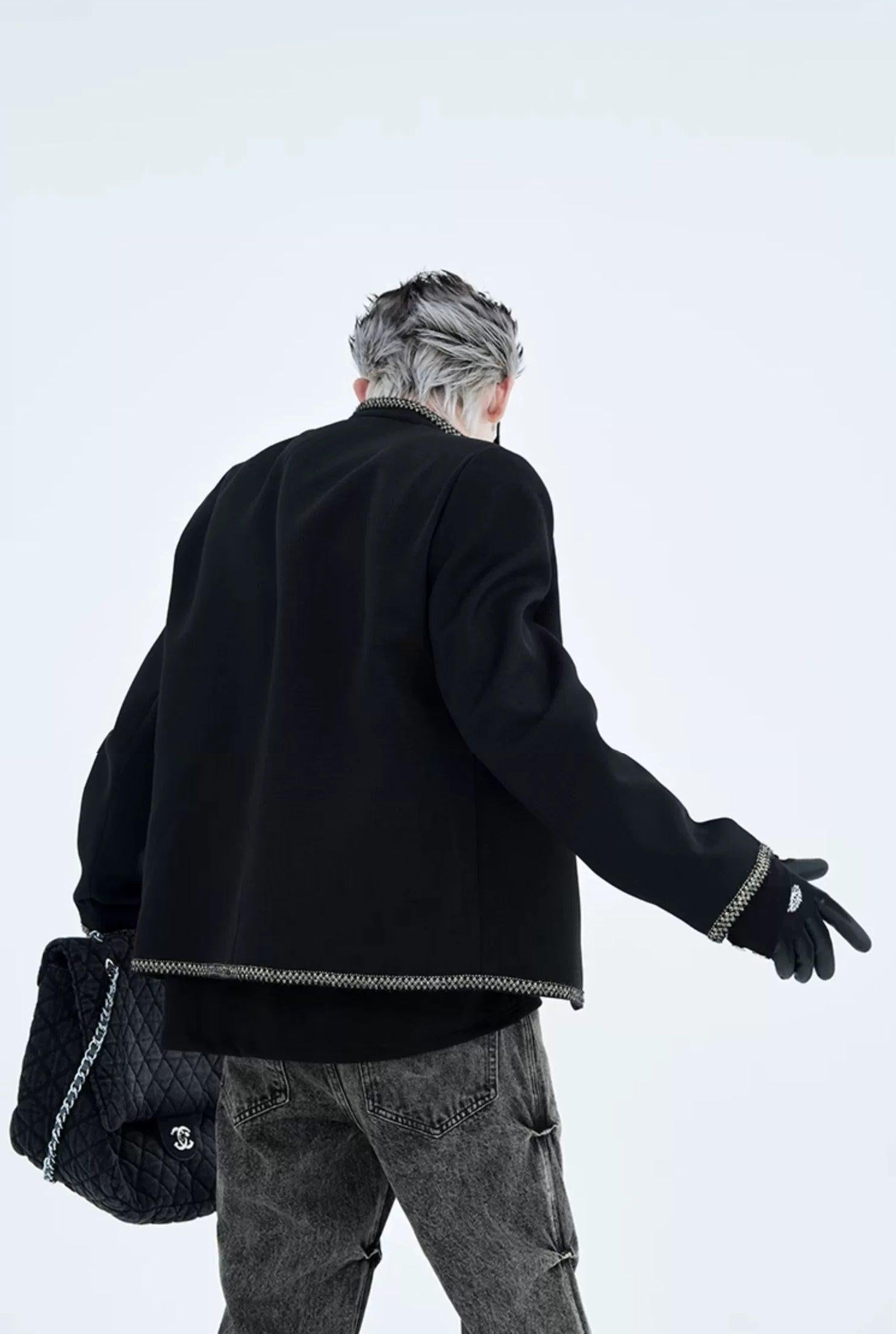 Military Chain Trim Jacket