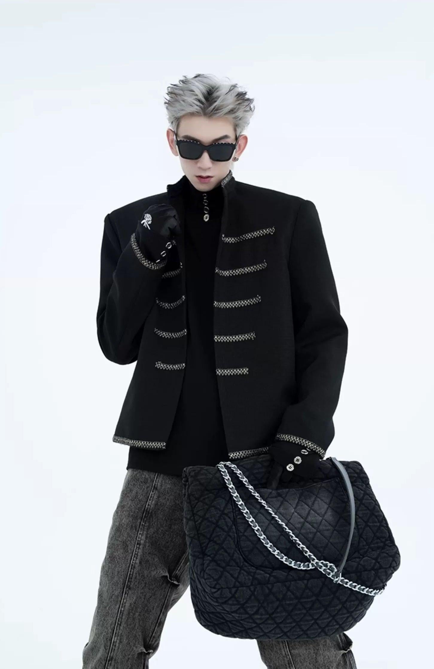 Military Chain Trim Jacket