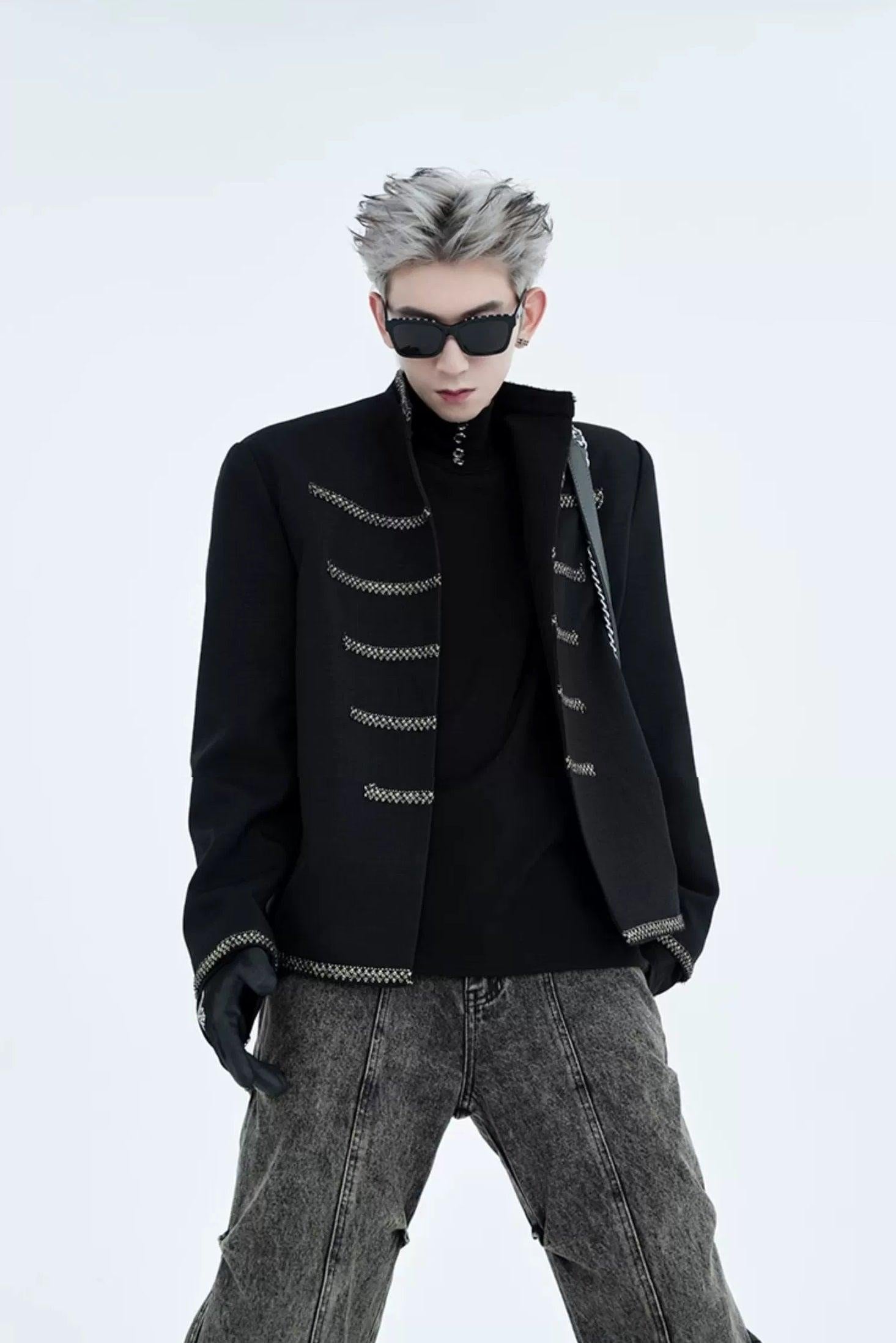 Military Chain Trim Jacket