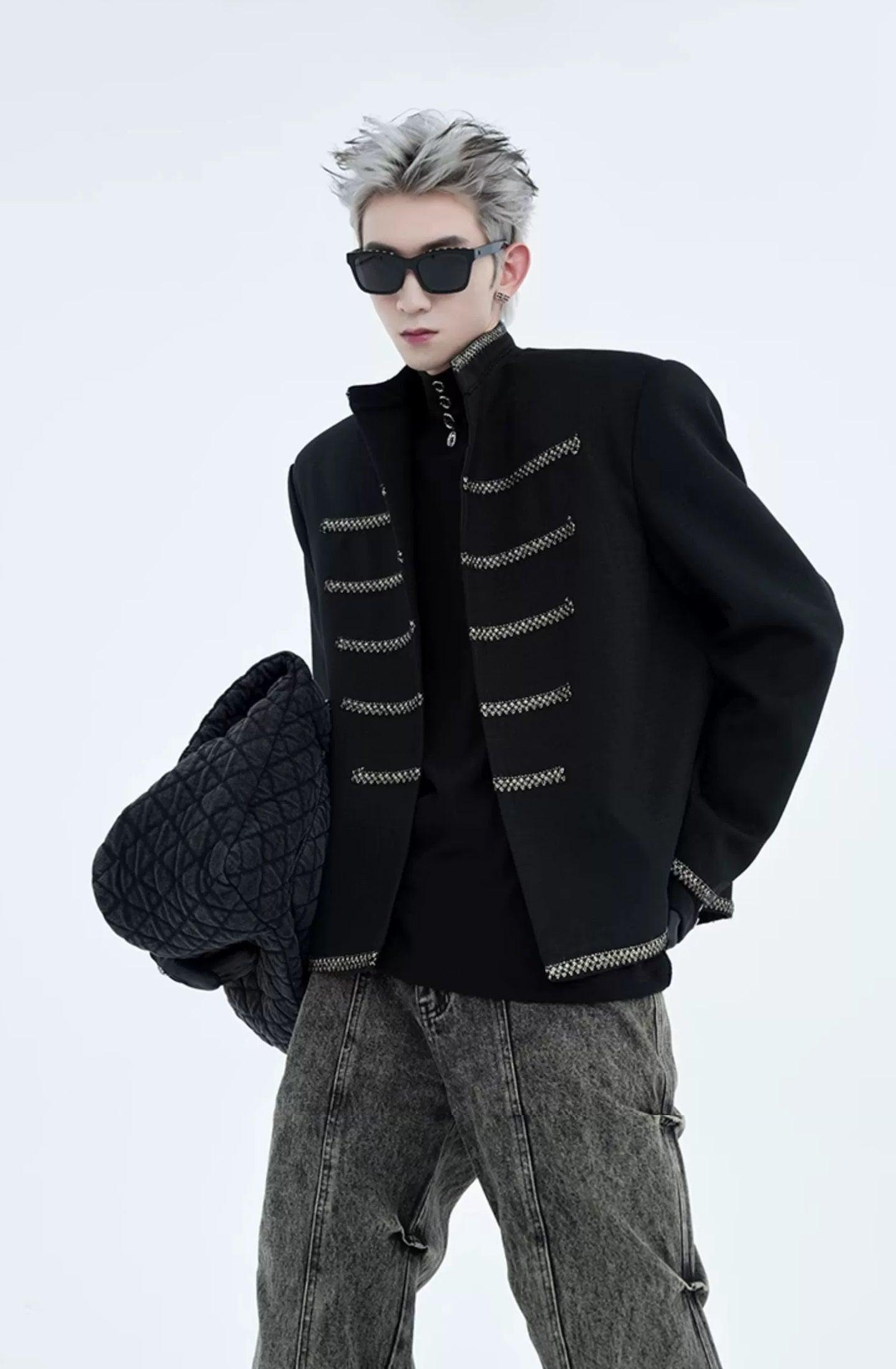 Military Chain Trim Jacket