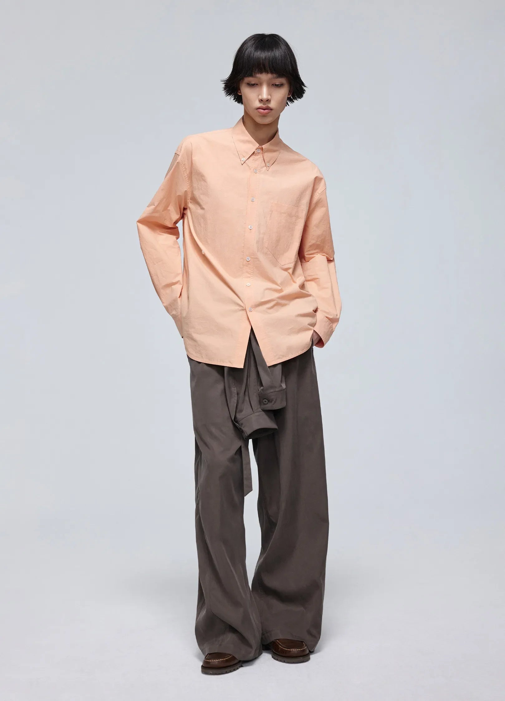 Classic Side Button Oxford Shirt