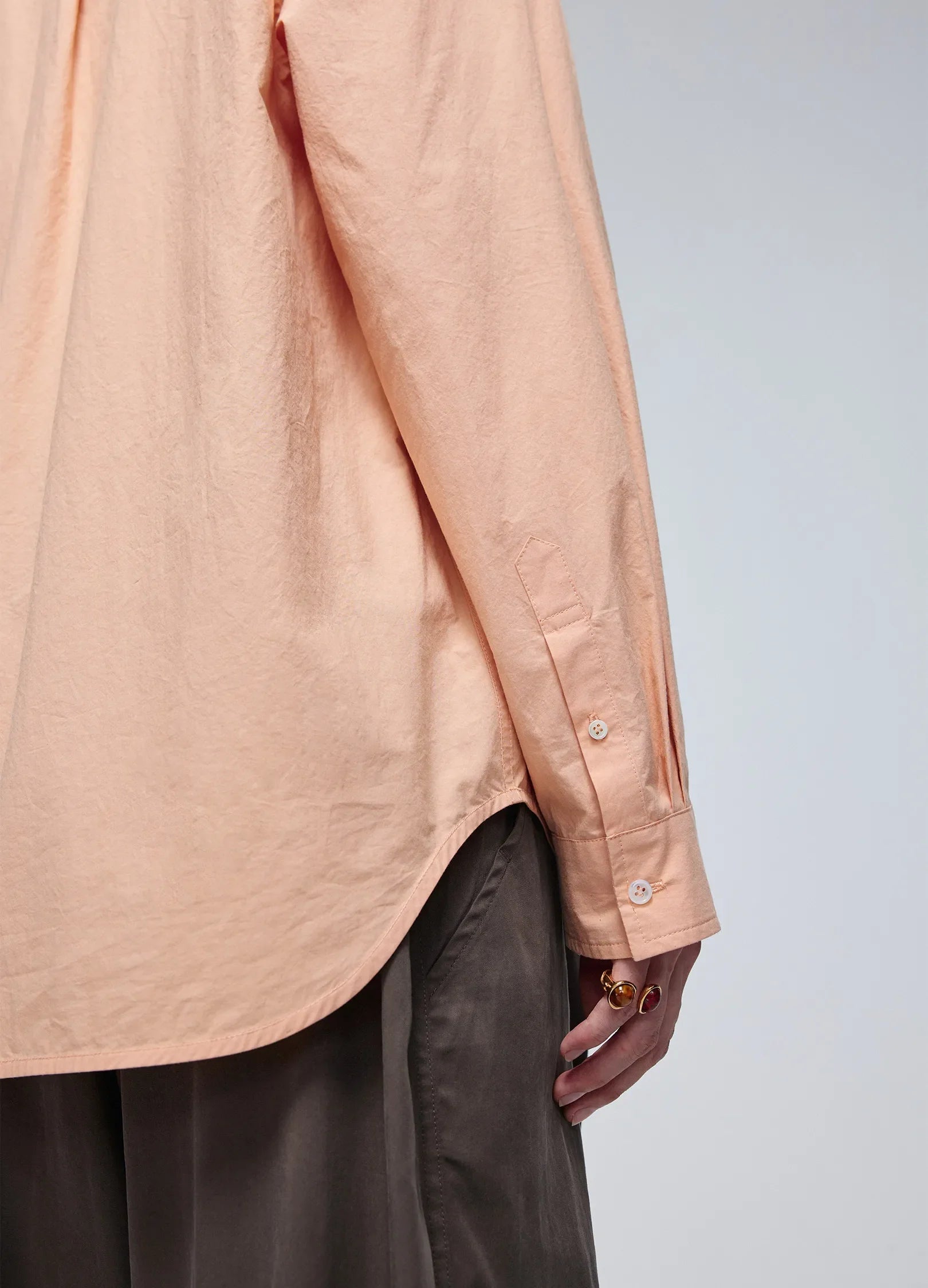 Classic Side Button Oxford Shirt