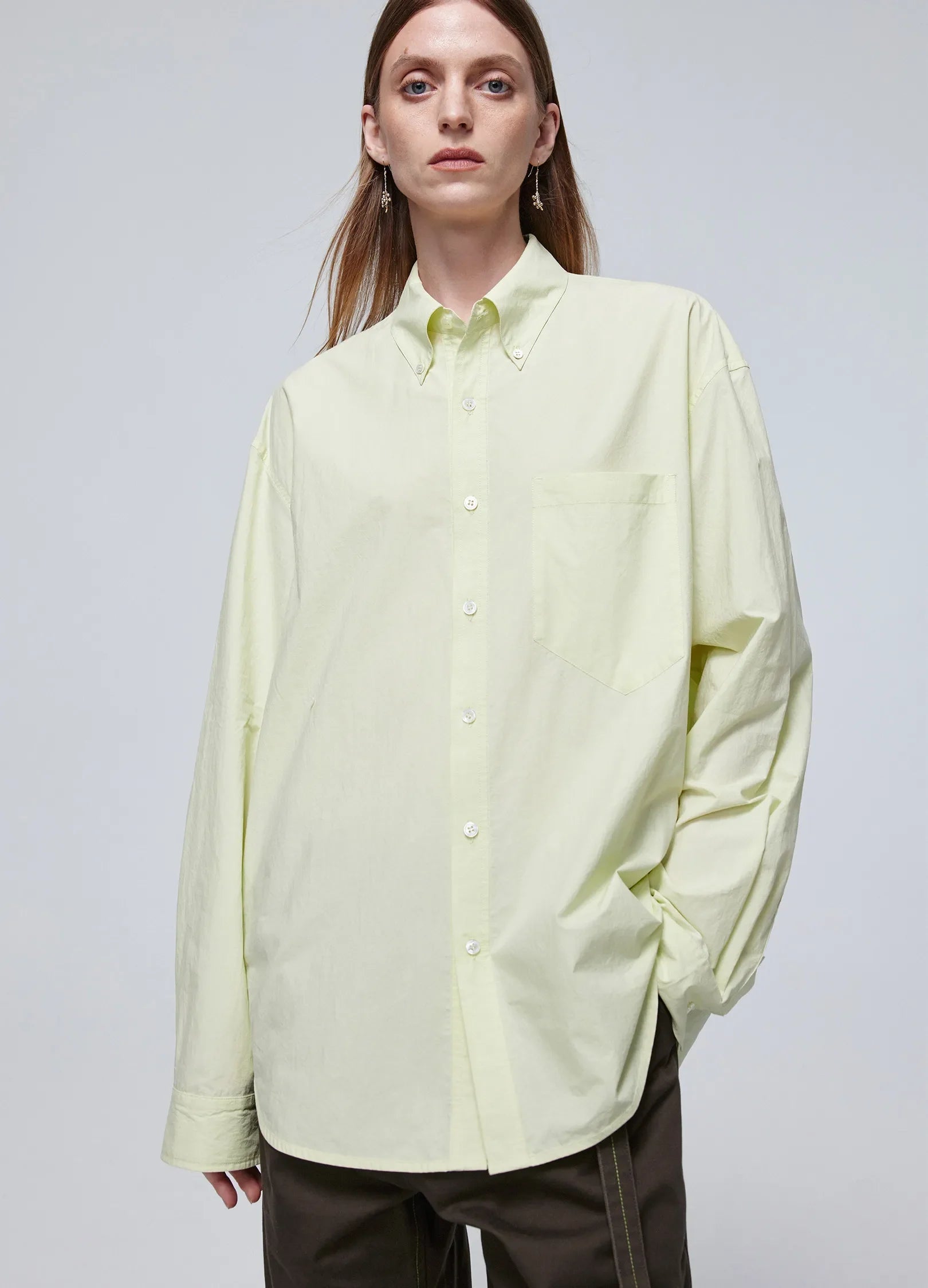 Classic Side Button Oxford Shirt