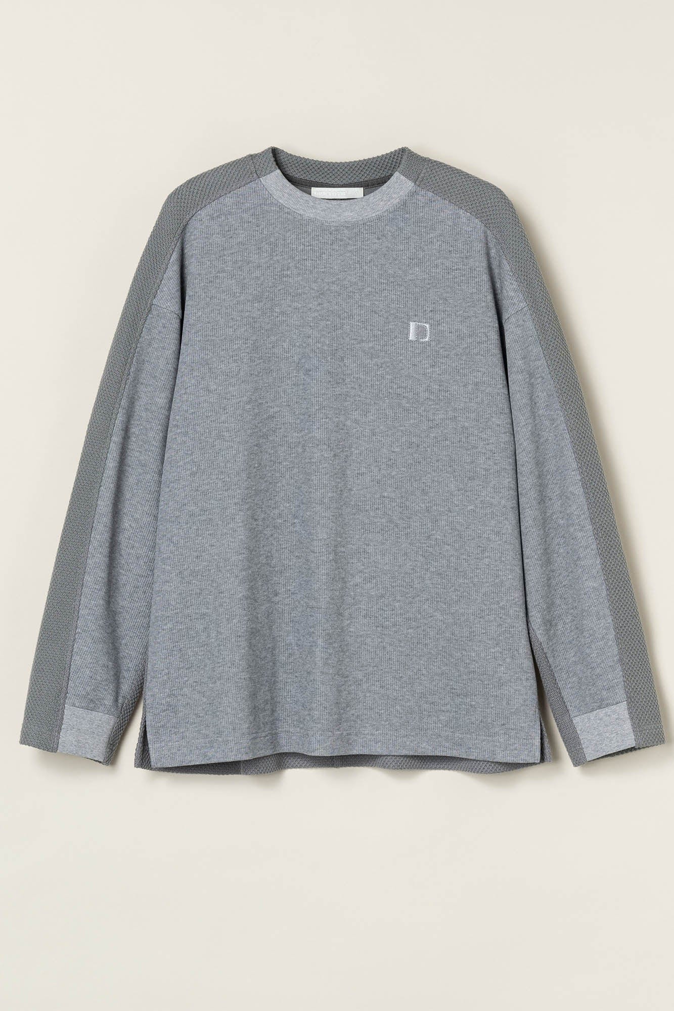 Sudadera de manga texturizada del logotipo