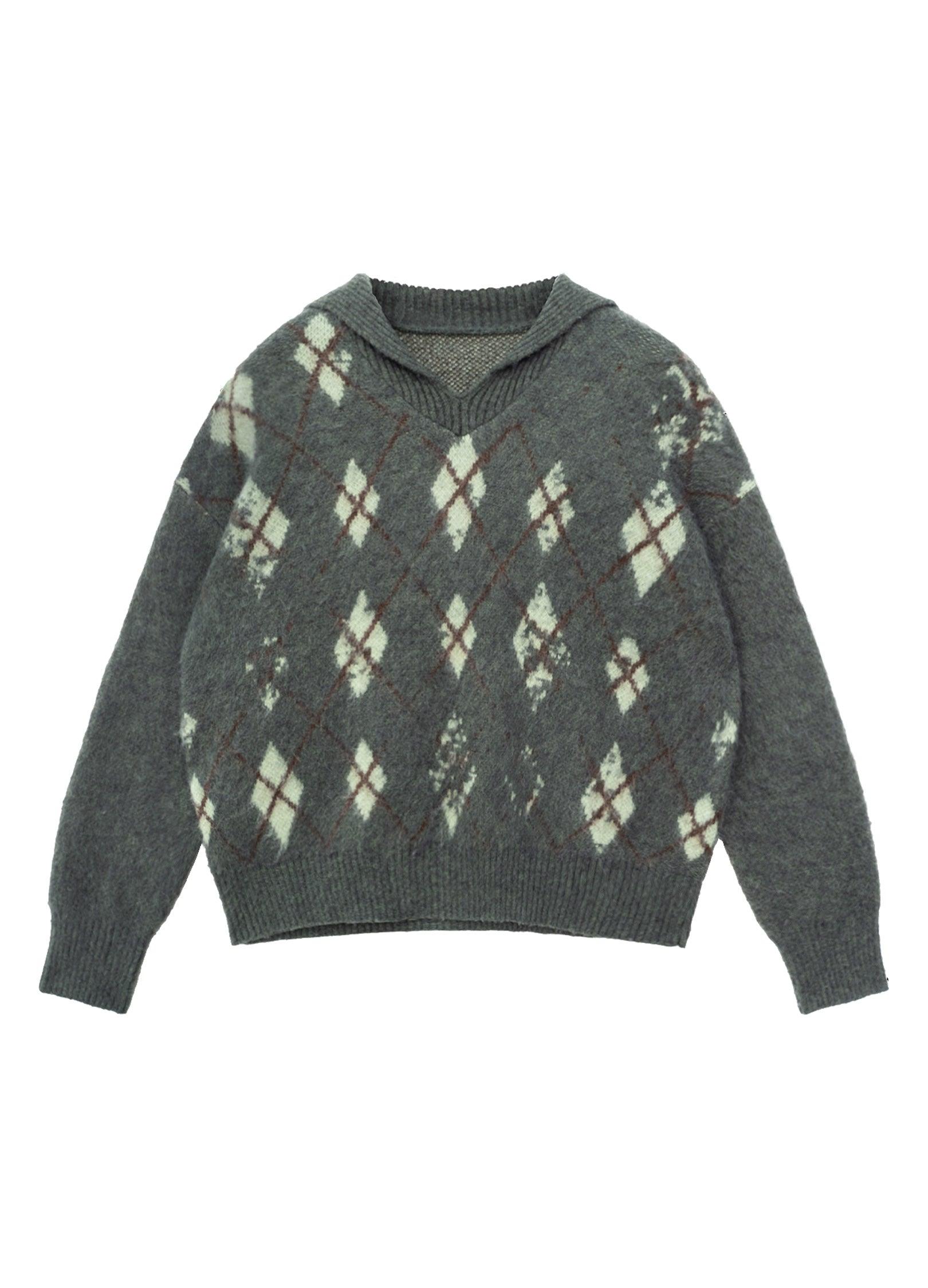 Cozy Tartan Patterned Wool Blend Hoodie - chiclara