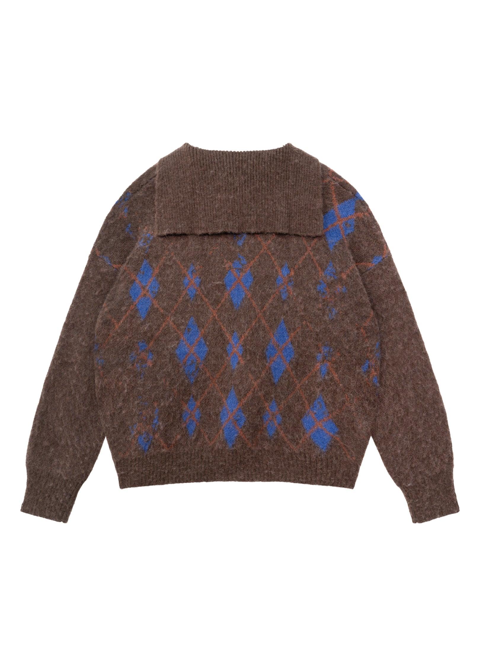 Cozy Tartan Patterned Wool Blend Hoodie - chiclara
