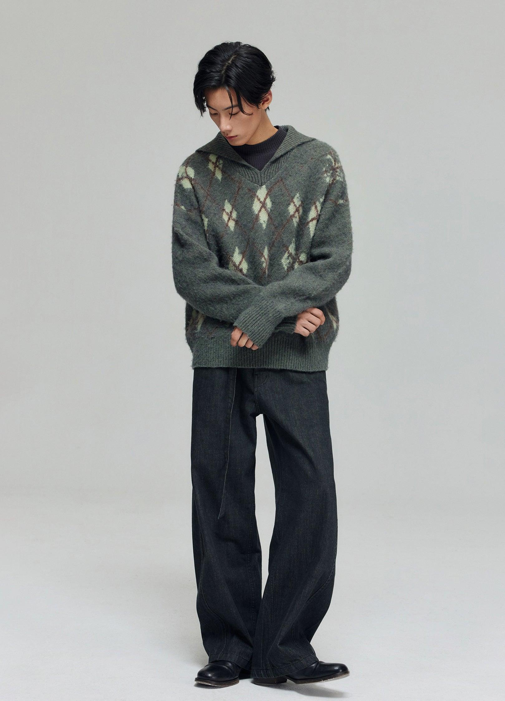 Cozy Tartan Patterned Wool Blend Hoodie - chiclara