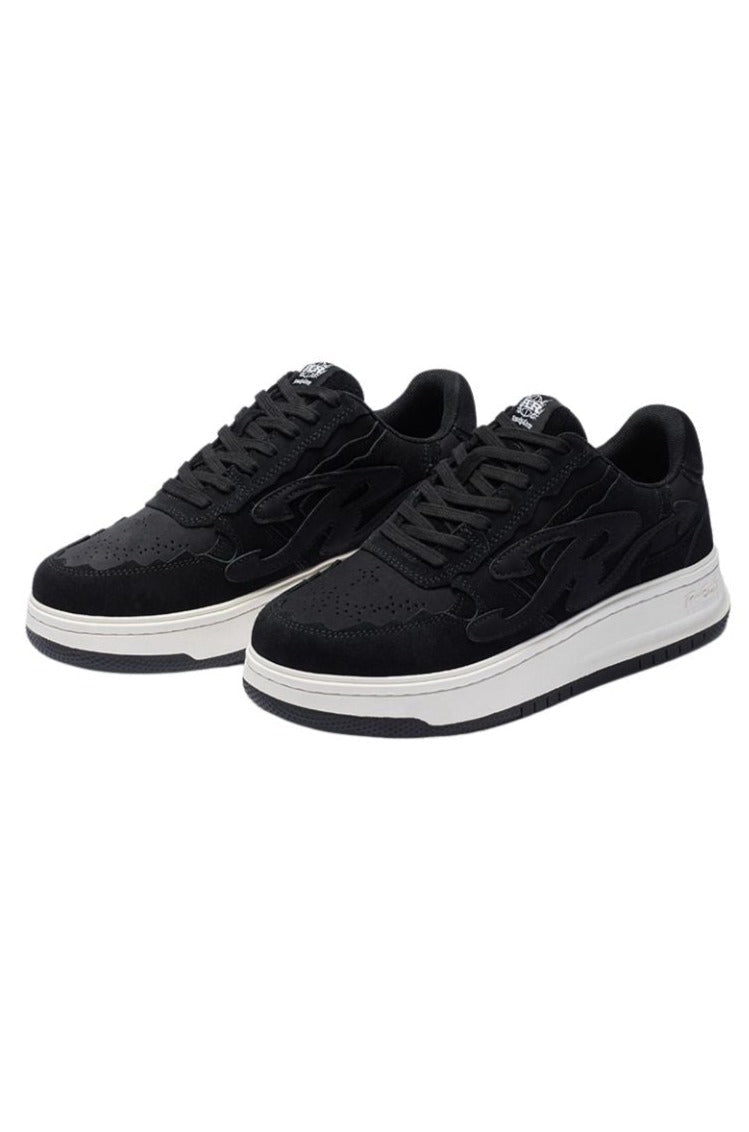 Pattern Platform Sneakers Black